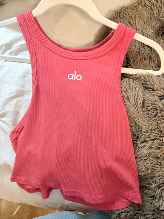ALO Yoga Tops - ALO Yoga Pink Ribbed Tank Top